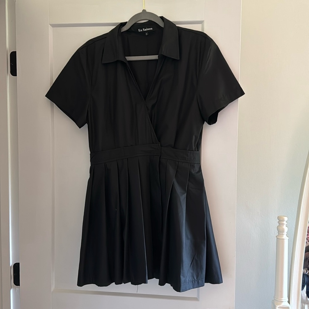 En Saison Anthropologie black romper/skort - medium